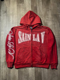 " NO PAIN" HOODIE RED TOP