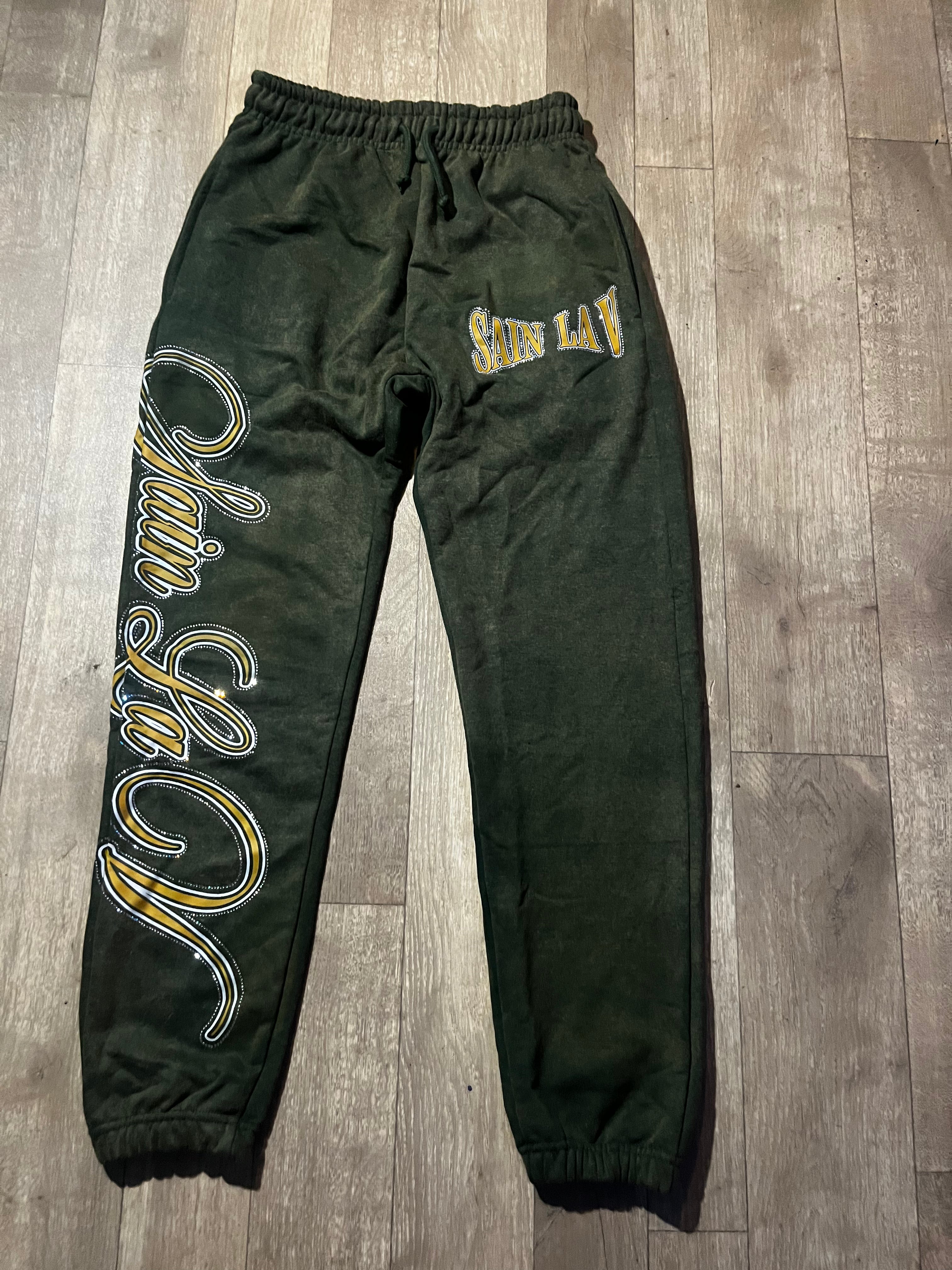 " NO PAIN " FLEECE BOTTOM GREEN